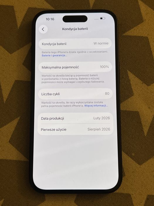 Iphone 15 128gb 100% kondycja baterii, telefon na gwarancji