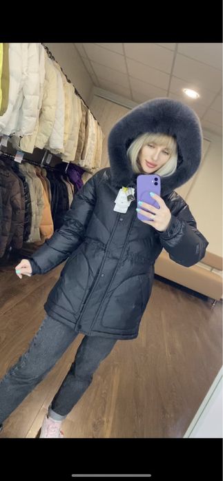 Розпродаж! Куртки пуховики парки пальто натуральний пух та хутро Zara