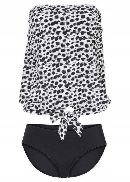 B.P.C tankini czarno-białe we wzory ^46