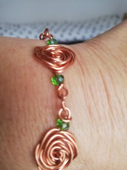 Branzoletki miedziane