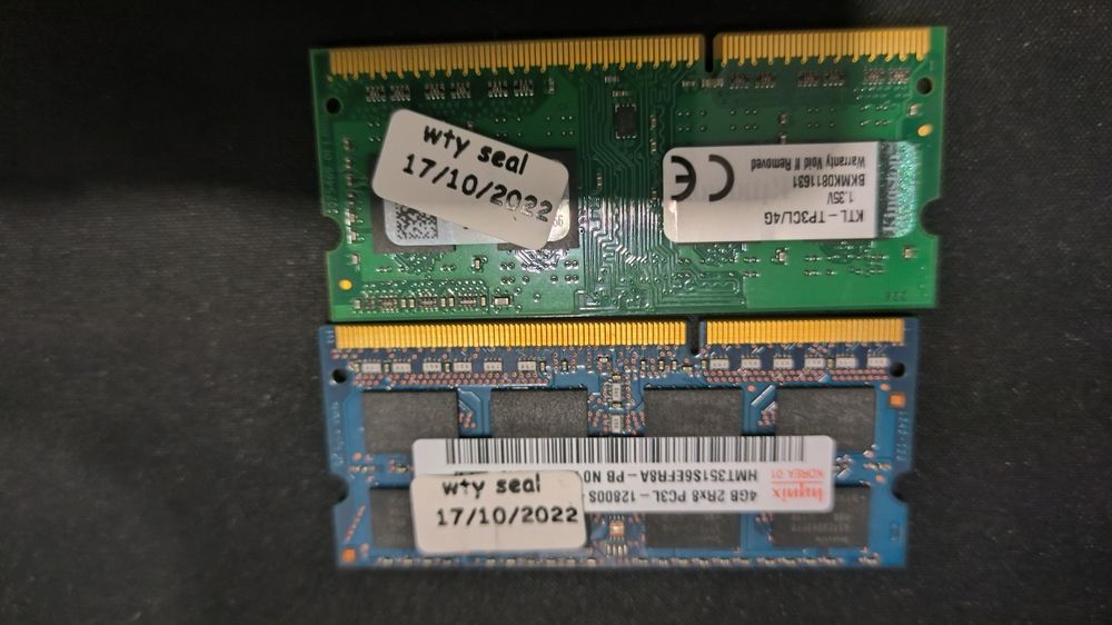 Memórias RAM 4GB x 2 DDR3L