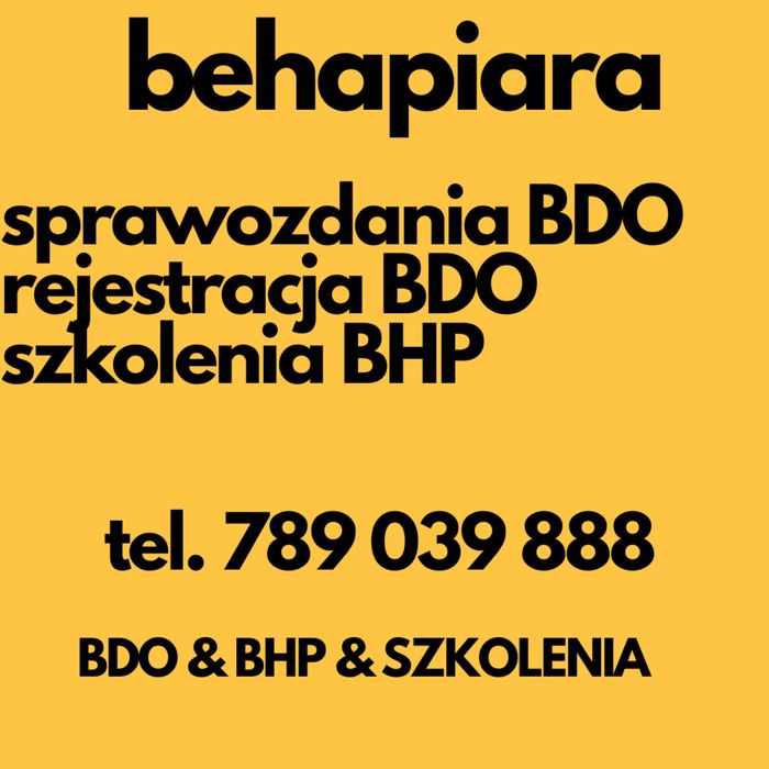 rejestracja BDO, opłata SUP, sprawozdania opakowania BDO, odpady