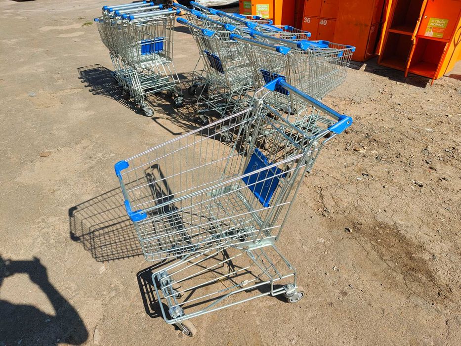 Купівельні візки 65 л б в, візки для супермаркету б у, торгові візки
