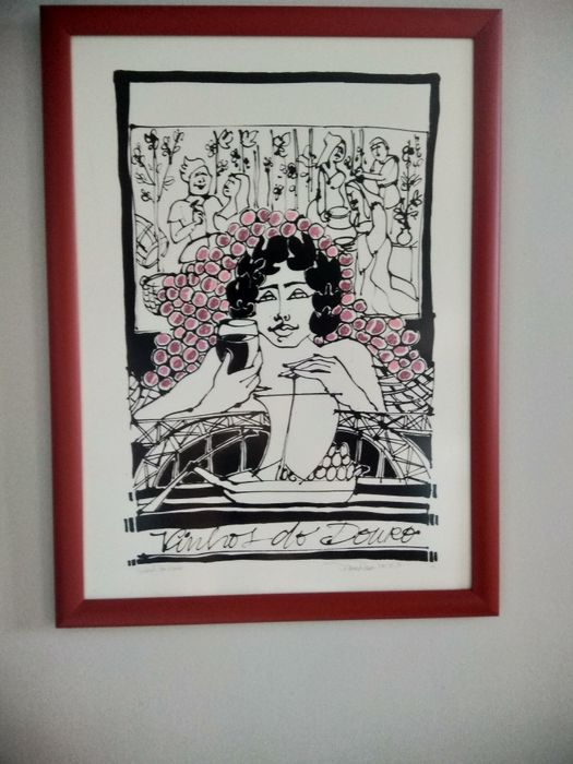 Serigrafia do tema vinho