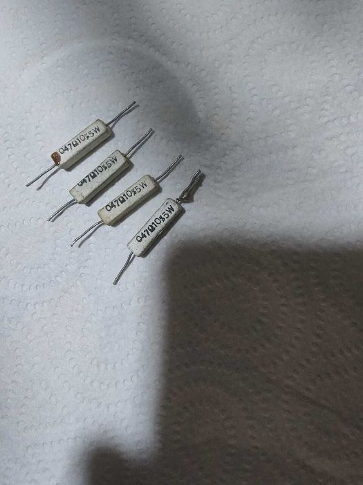 Polski rezystor mocy 0,47ohm 10% 5w