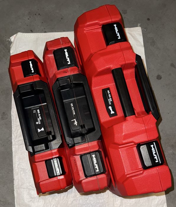 NOWA walizka Hilti - modele: SF 8M-22, SID 6-22, AG 5D-22, SC 4MR-22