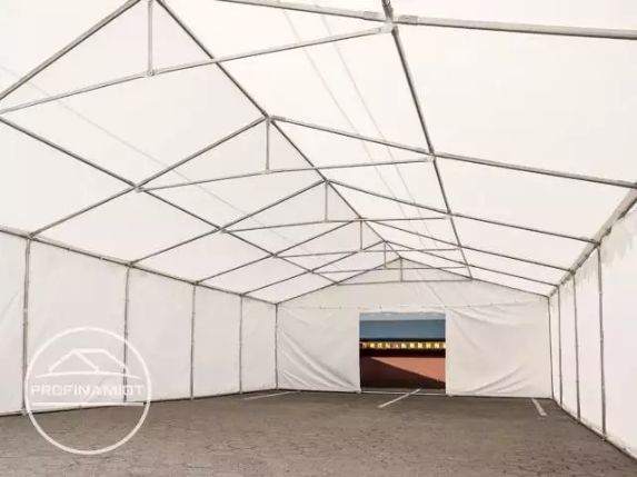 8x12m Namiot magazynowy, przemysłowy, PVC biały, gratis wysyłka