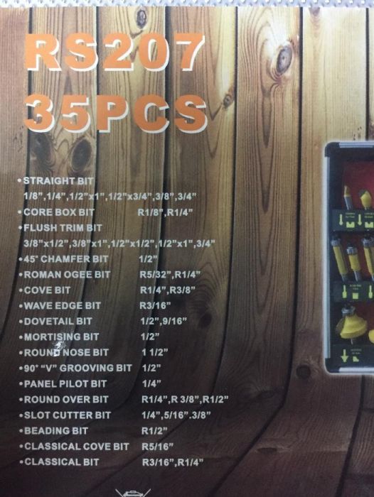 Набор фрез для ручного фрезера 15 шт 35 шт Качество! Польша!