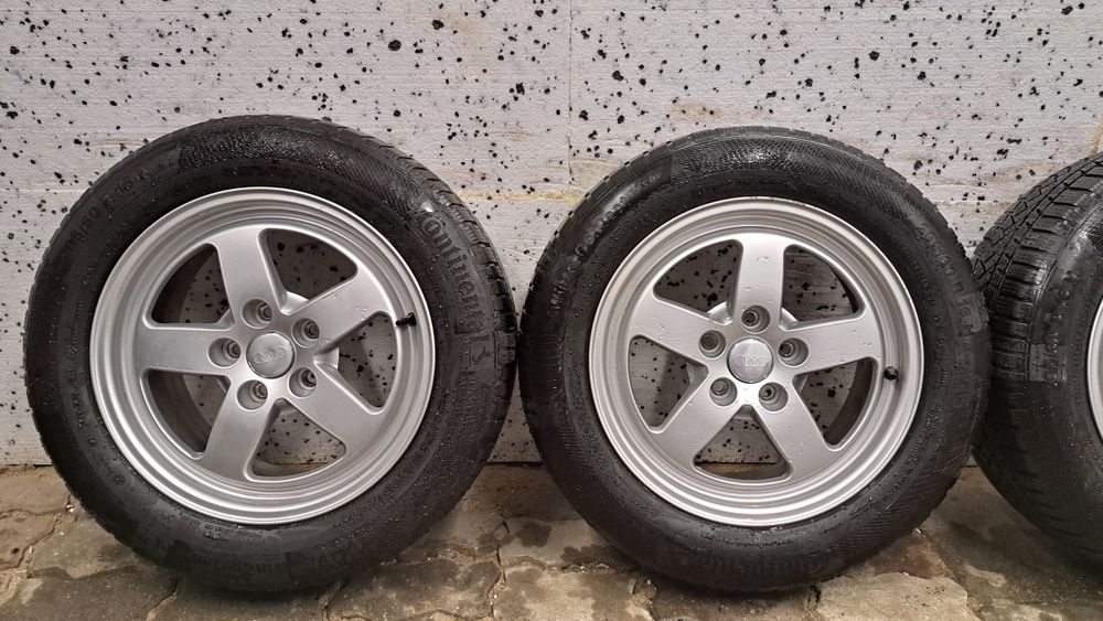 Alufelgi 16 Audi A3 A4 A5 A6 5x112   Opony Zimowe Continental 6,60mm