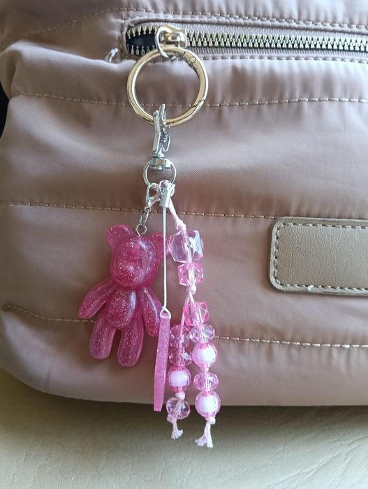 Bag charm artesanal urso