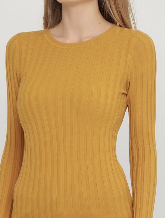 Жовтий/гірчичний жіночий джемпер