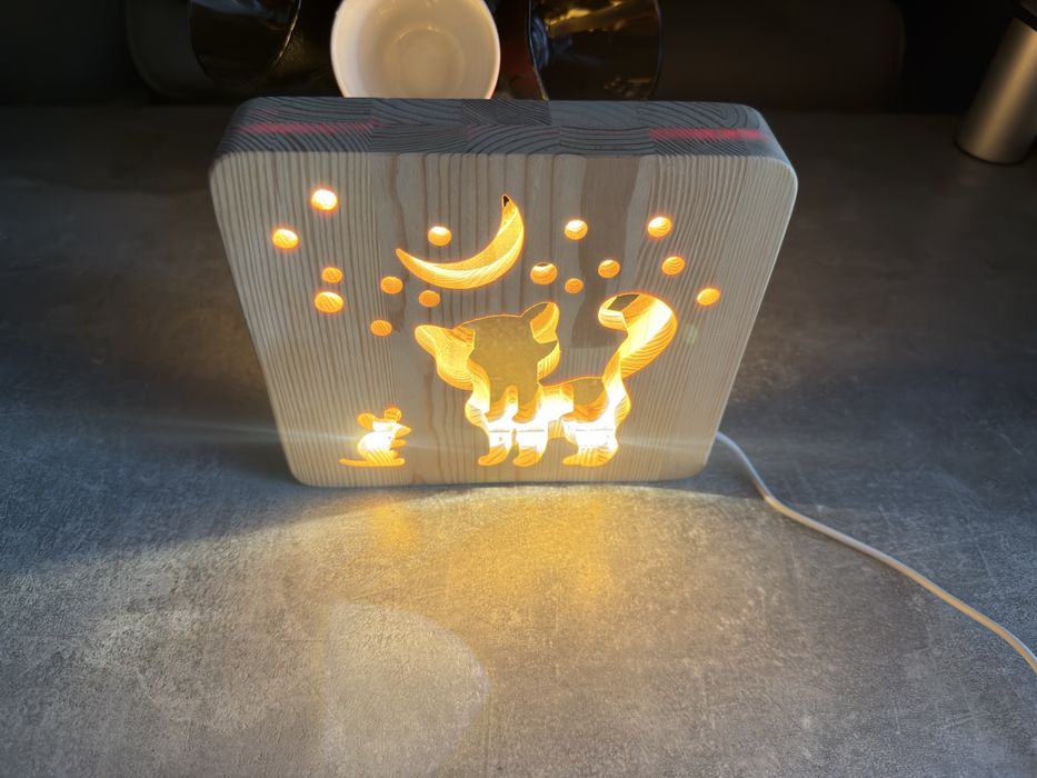 Нічник ArtEco Light led з пультом управління теплий білий