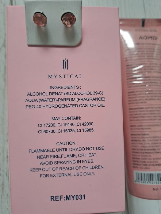 Zestaw balsam do ciała i Woda perfumowana inspirowana My Way, kolczyki