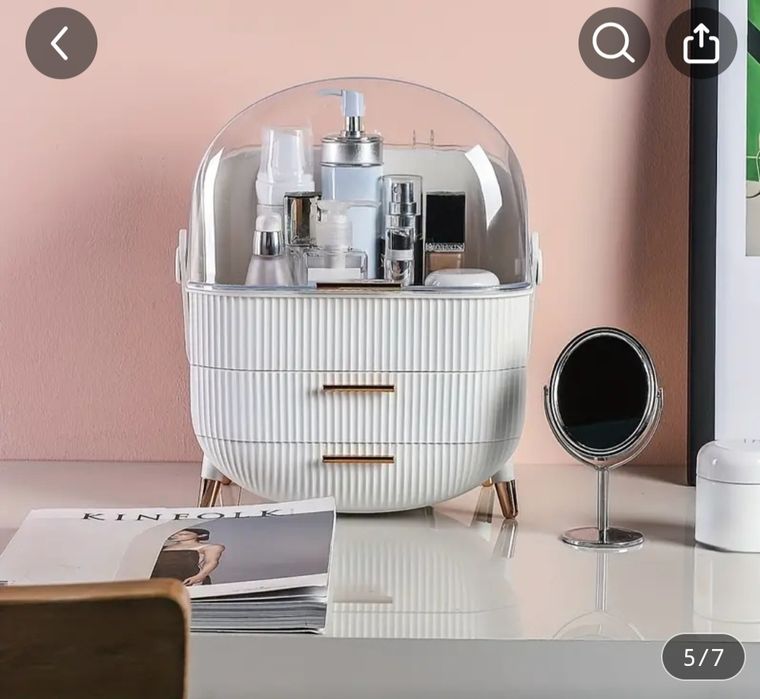 Органайзер для косметики та засобів для догляду обличча великої ємност