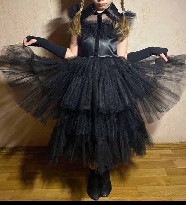 Плаття Венсдей + перука