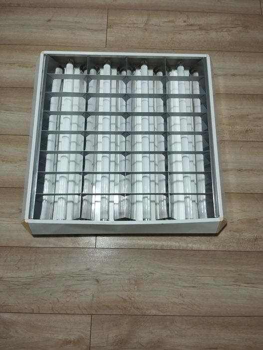 Lampa, Oświetlenie Oprawa Rastrowa Podtynkowa 60/60 + 4x świetlówka