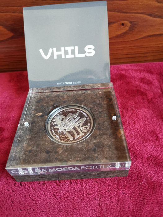 Moeda prata proof "Vhils"