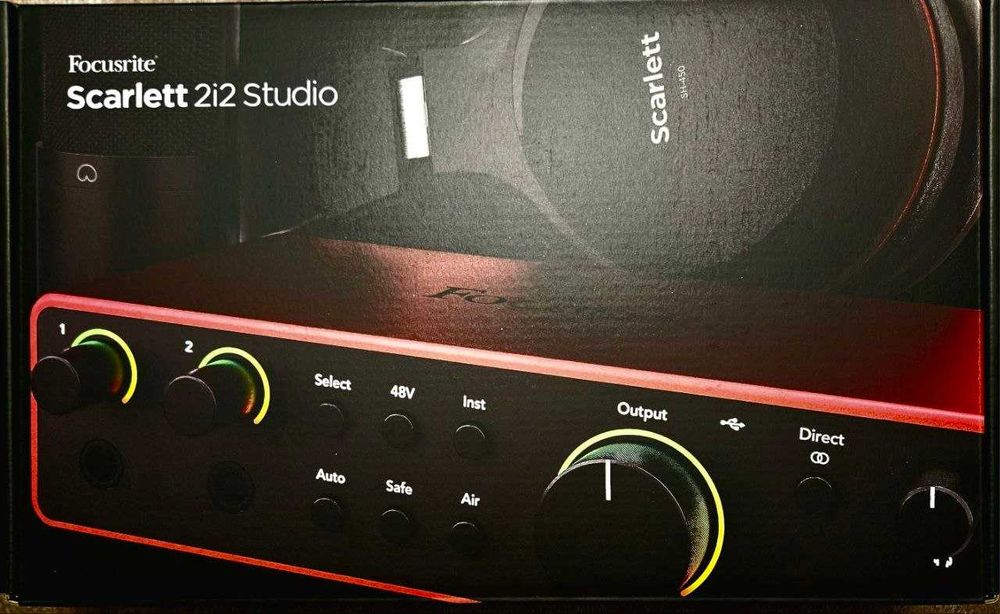 Комплект звукозапису Focusrite Scarlett 2i2 Studio 4Gen