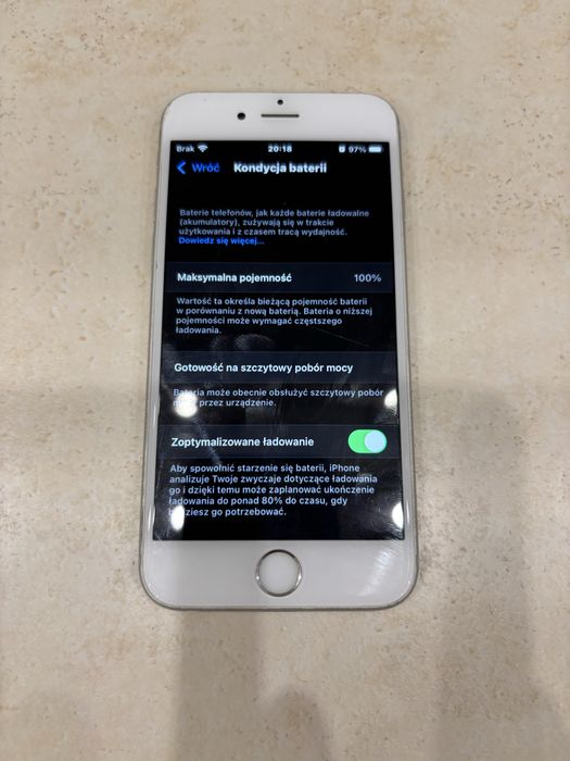 iPhone 6S Biały, nowa bateria