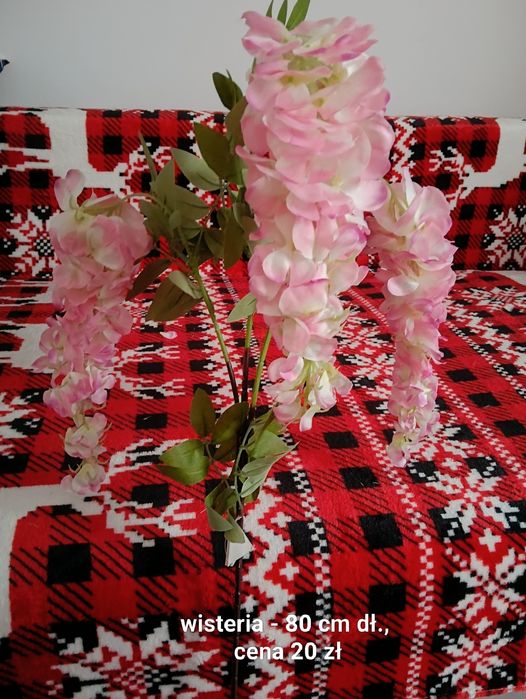 Wisteria sztuczna w dwóch kolorach