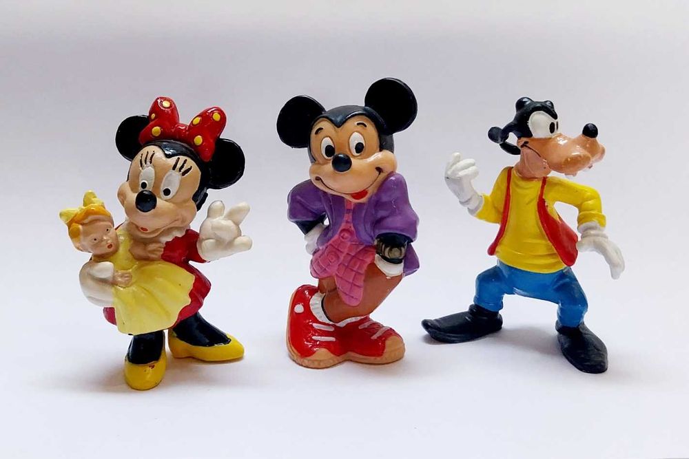 Minnie, Mickey e Pateta, bonecos Disney da Bully