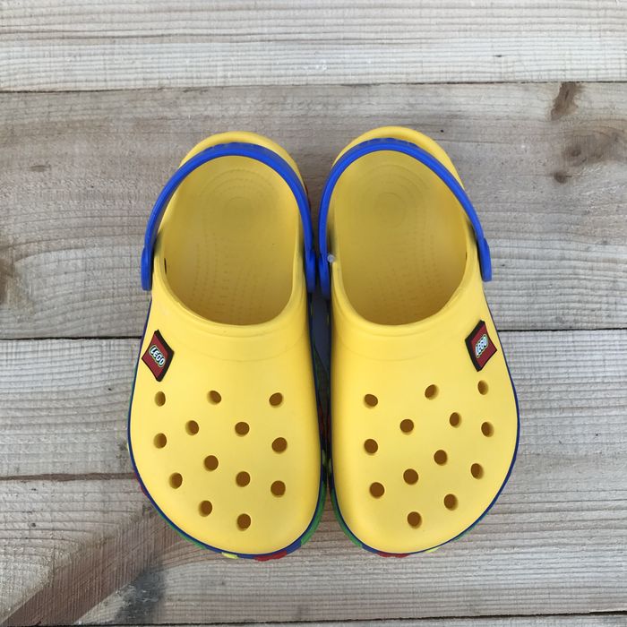 Дитячі крокси Лего Жовті Crocs Lego yellow