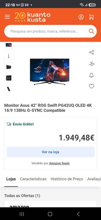 Monitor praticamente novo 5 meses.