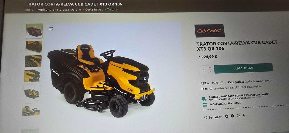 Cortador de relva profissional ótimo estado Motor Kawasaki V-Twin