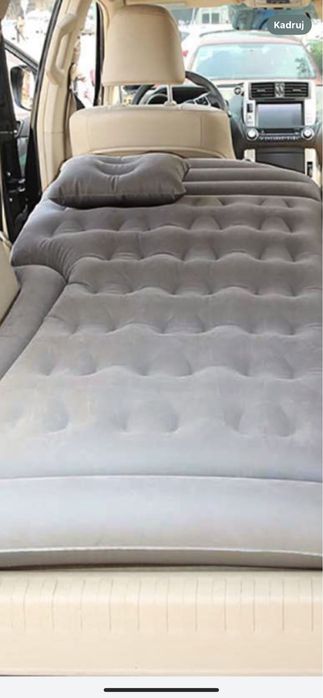 Lozko materac dmuchany do auta namiot nowy poduszki