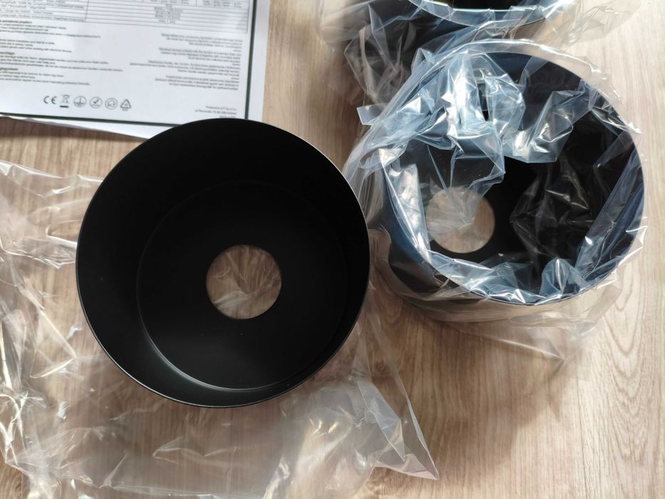 Klosze do lampy żyrandola loft czarne 3szt nowe e27