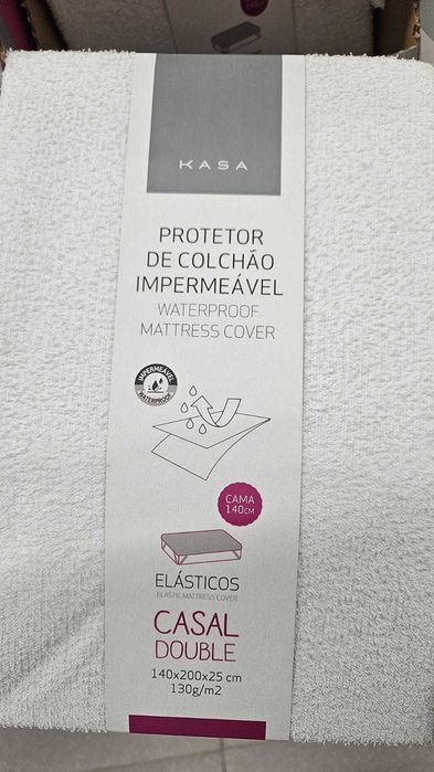 Protetor de Colchão Casal Impermeável (para cama de 1,60m)