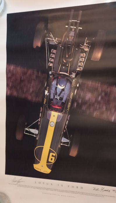 Foto Lotus /Ford 34, autografada pelo autor .