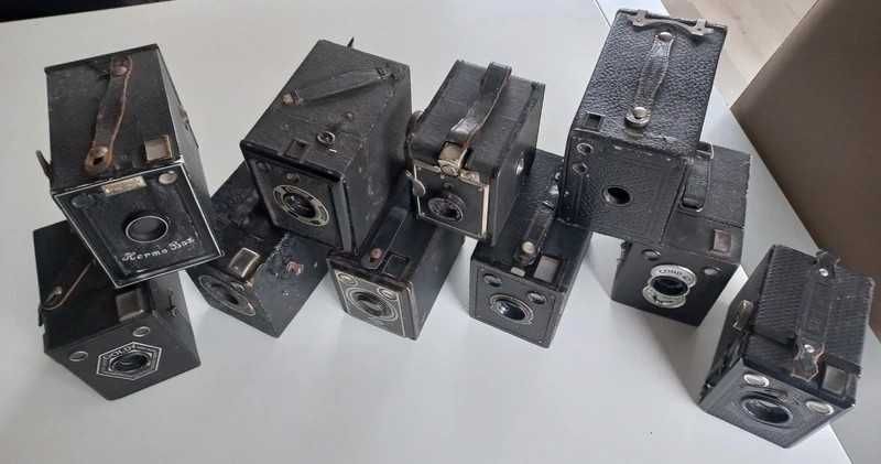 Lote com 10 câmaras fotográficas antigas (ref. 1)