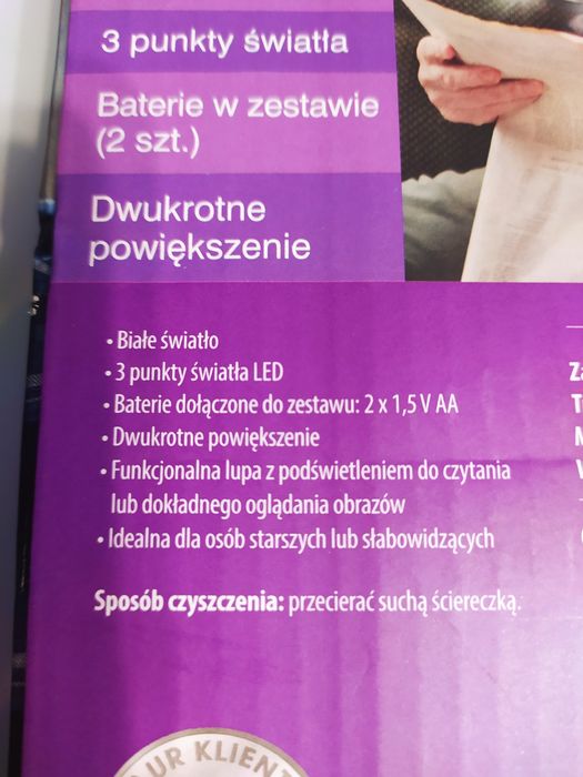 Zestaw lupą Led i lampka Led