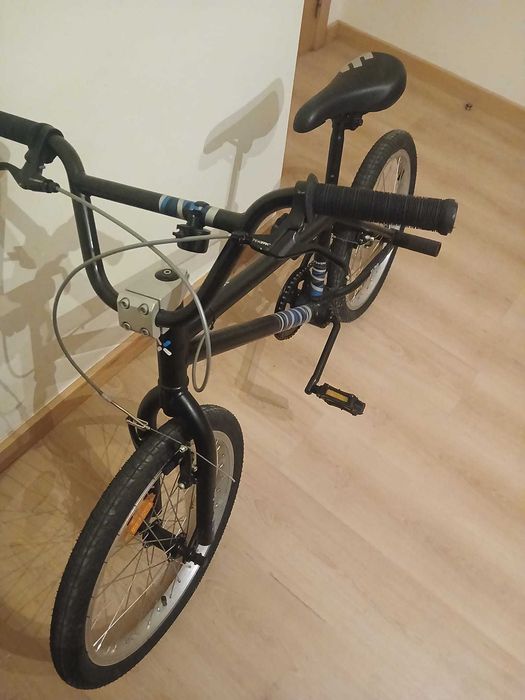 BTWIN Bicicleta BMX Crianças 9-14 anos AZUL/PRETO