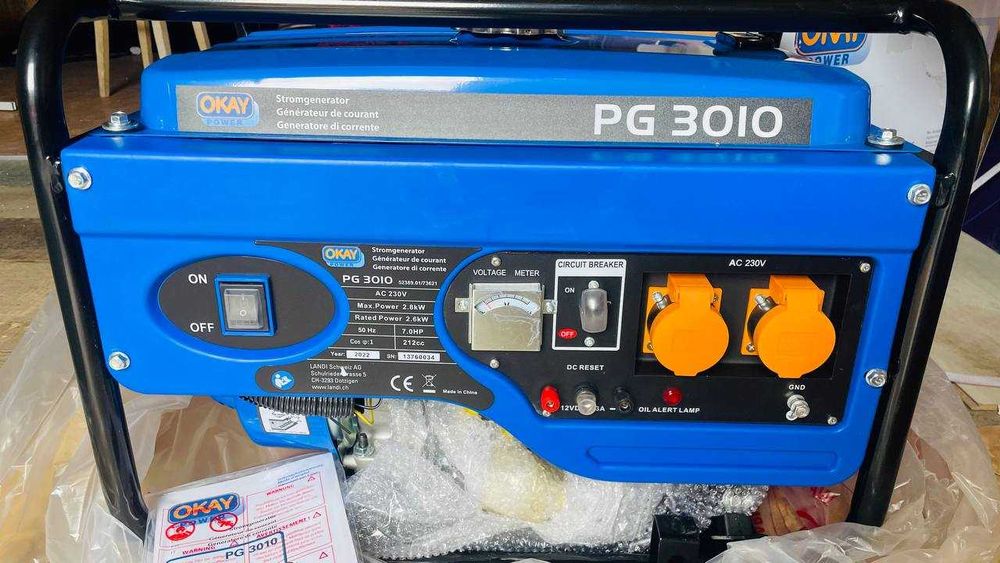 Генератор 2.8 kw бензиновий OKAY