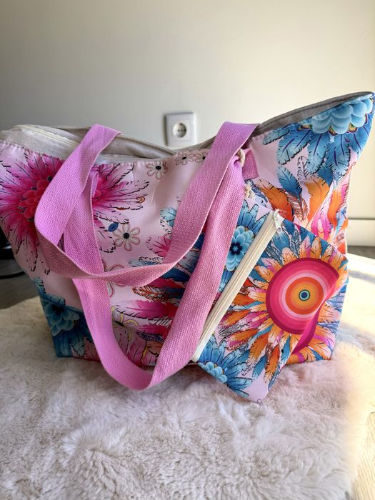 Saco praia + necessaire novo