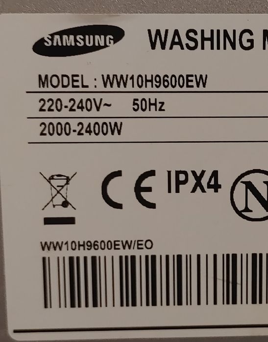 WW10H9600EW SAMSUNG Uchwyt drzwi