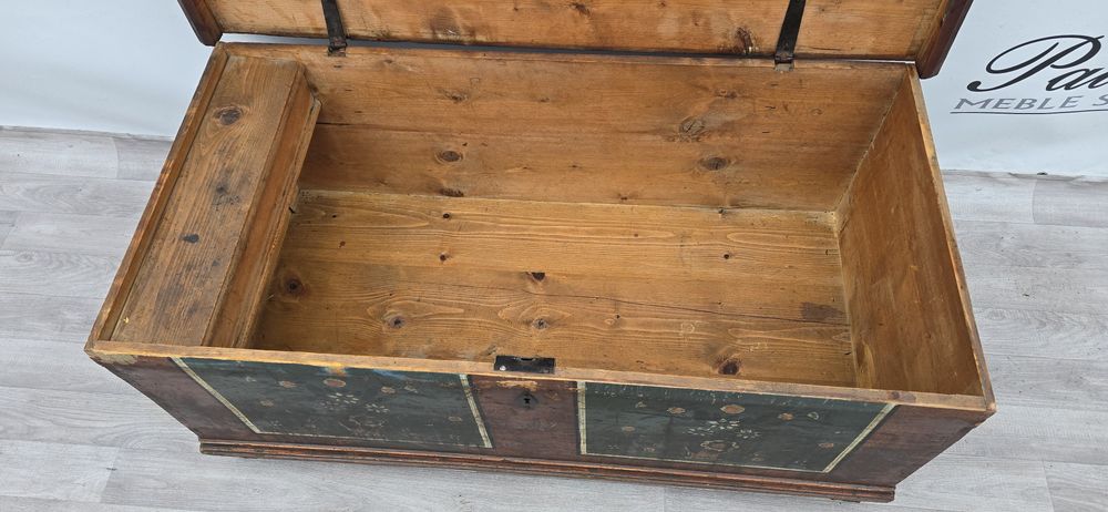 Skrzynia barokowa ręcznie malowana