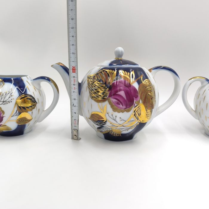 Łomonosow Dzbanek Cukiernica Mlecznik