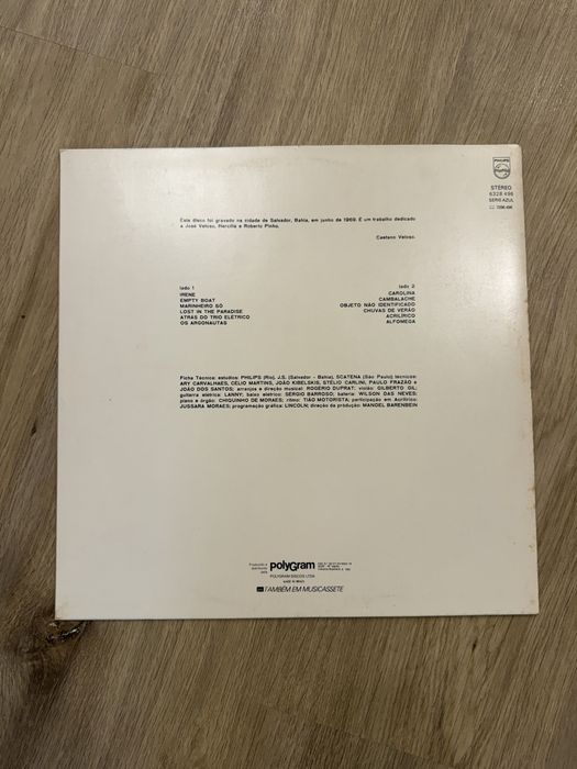 Disco Vinil Caetano Veloso 1969