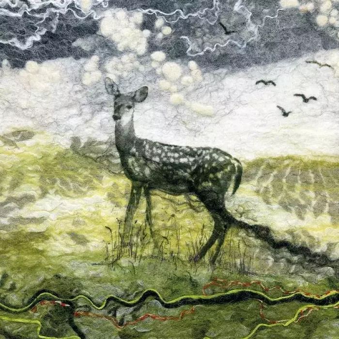 Karnet kwadrat z kopertą Deer. Museums & Galleries
