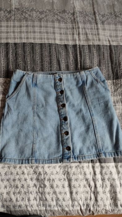 Spódnica  jeansowa mini S