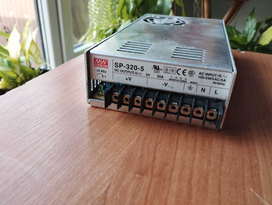 Zasilacz impulsowy MEAN WELL SP-320-5 DC 5V max 55A 275W