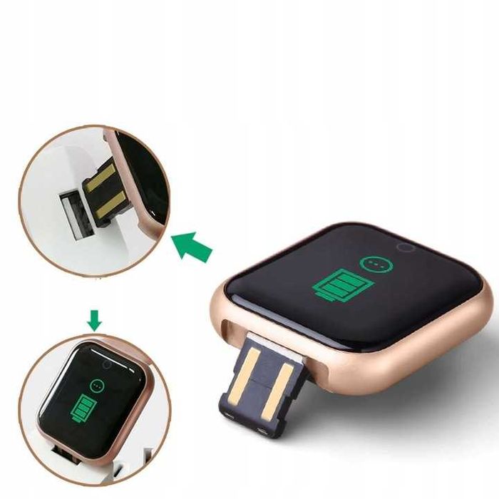 ZEGAREK BIAŁY smartwatch smartband wielofunkcyjny tętno puls ciśnienie