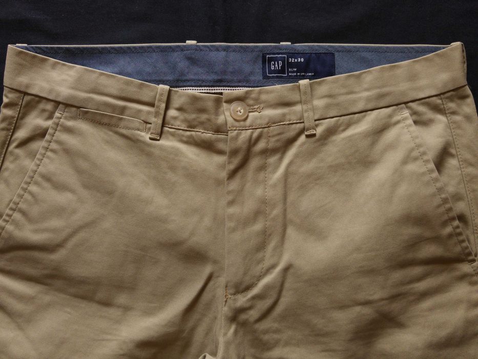 Spodnie bawełniane męskie Gap