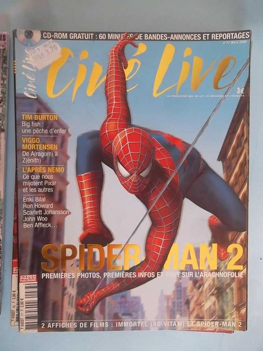 8 Revistas de cinema. Set, Premiére, Ciné Live. Preço do lote.