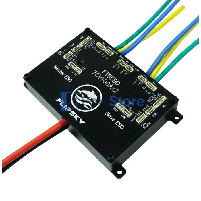 Контроллер Flipsky FT85BD Dual ESC 84V 200A в алюміневому корпусі