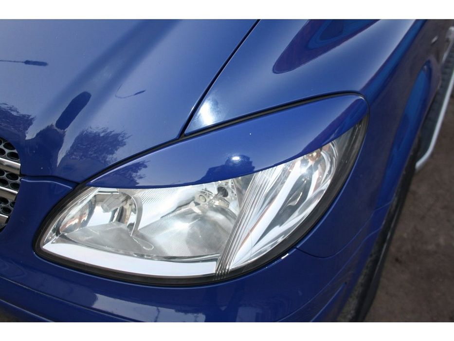 Mercedes Vito W639 2004-2014 рр. Вії прямі (2004-2010, 2 шт, пластик) Чорний мат