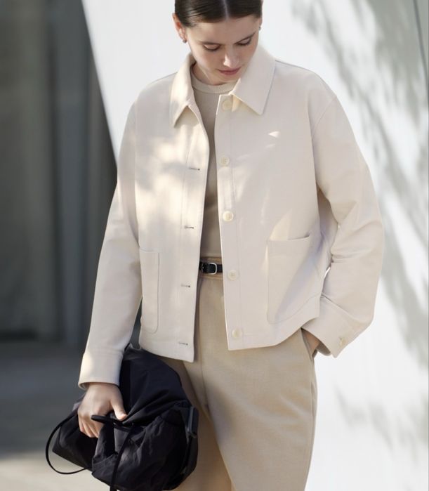 Uniqlo Jersey Relaxed Jacket Стильна трикотажна куртка-піджак р. L.